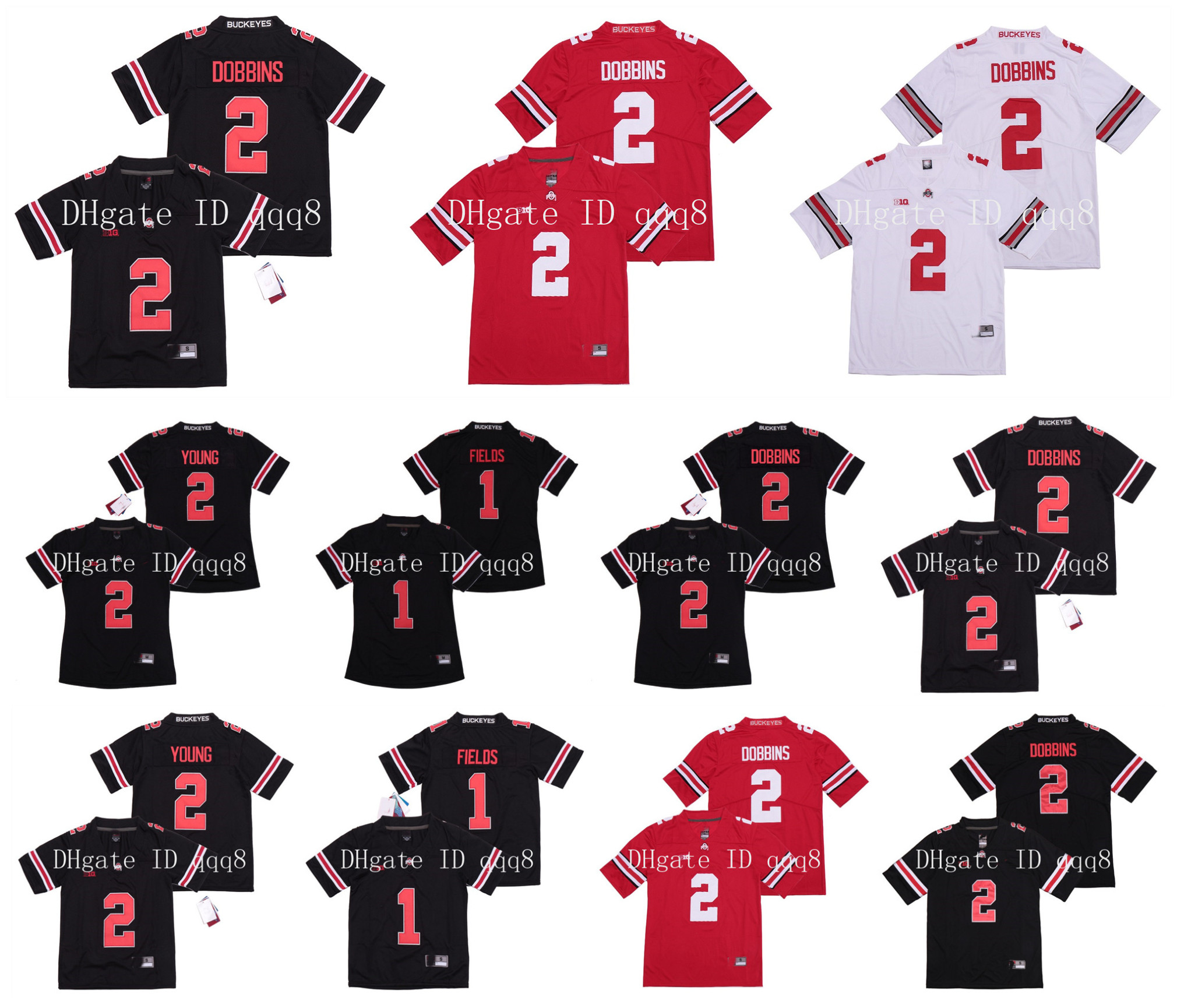 NCAA Ohio State Buckeyes Jersey 2 JK Dobbins 2 Chase Young Women Kids Men 1 Justin Fields 27 Eddie George 45 Archie Griffin College Football, Black
NCAA Ohio State Buckeyes Jersey 2 JK Dobbins 2 Chase Young Women Kids Men 1 Justin Fields 27 Eddie George 45 Archie Griffin College Football, Black