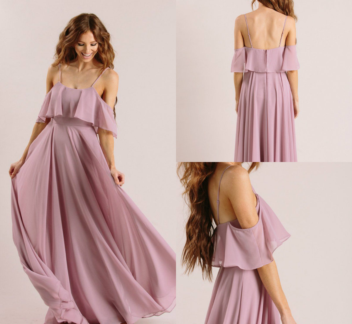 2019 Cheap Bridesmaid Dresses Spaghetti A Line Chiffon Maid Of Honor Wedding Guest Gown Elegant Prom Dresses
2019 Cheap Bridesmaid Dresses Spaghetti A Line Chiffon Maid Of Honor Wedding Guest Gown Elegant Prom Dresses