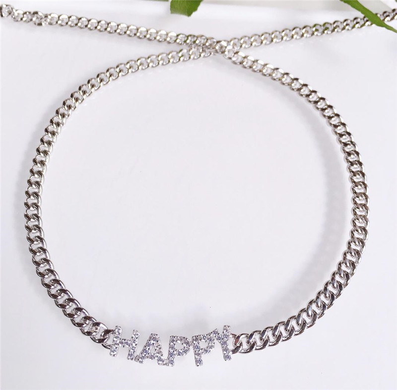 Necklace Women Luck necklace sterling silver Choker crystal diamond lucky charm pendant necklace Free shipping
Necklace Women Luck necklace sterling silver Choker crystal diamond lucky charm pendant necklace Free shipping