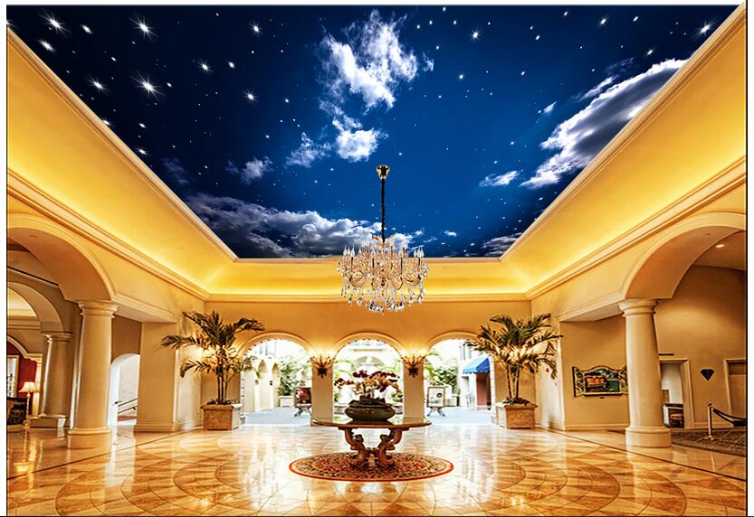 3d ceiling murals wallpaper custom photo Blue sky white clouds starry universe home decor living room 3d wall murals wallpaper for walls 3 d, Non-woven
3d ceiling murals wallpaper custom photo Blue sky white clouds starry universe home decor living room 3d wall murals wallpaper for walls 3 d, Non-woven