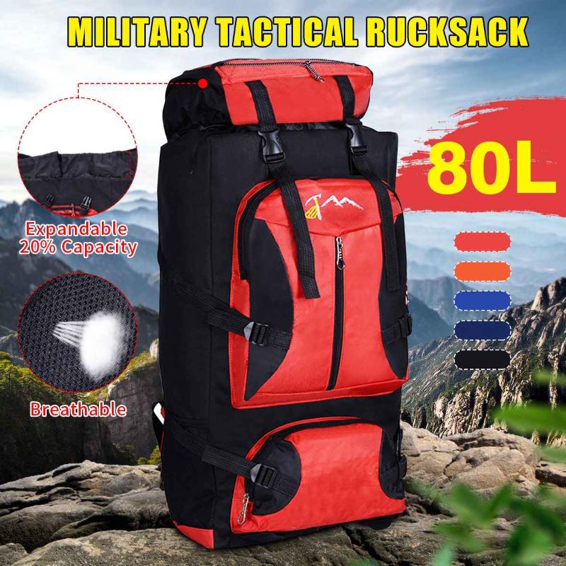 80L Outdoor Climbing Backpack Large Capacity Travel Camping Fishing Hiking Backpacks Waterproof Sports Rucksack Bags Multi-pock
80L Outdoor Climbing Backpack Large Capacity Travel Camping Fishing Hiking Backpacks Waterproof Sports Rucksack Bags Multi-pock