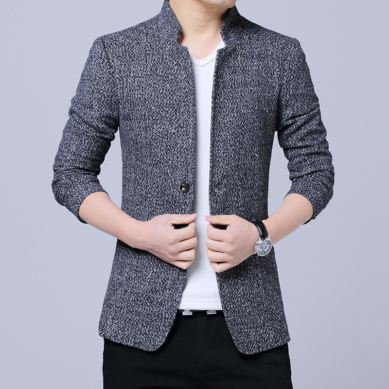 Casual Blazer Men 2019 Chinese style Business Casual Stand Collar Male Blazer Slim Mens Jacket xz26, Gray
Casual Blazer Men 2019 Chinese style Business Casual Stand Collar Male Blazer Slim Mens Jacket xz26, Gray