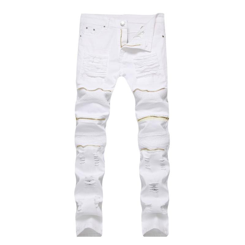 Men's Jeans 2021 Youth Slim Stretch PENCIL PANTS Ripped Zipper Locomotive Red And White Trousers, Blue
Men's Jeans 2021 Youth Slim Stretch PENCIL PANTS Ripped Zipper Locomotive Red And White Trousers, Blue