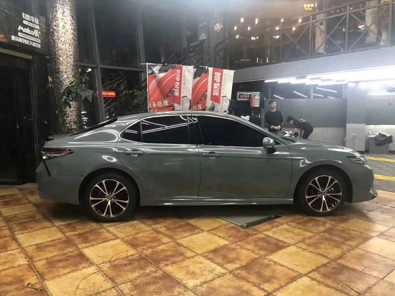 3 Layers Cement Grey Ultra Gloss Vinyl Wrap Cement Glossy Car Sticker Foil Film Wrapping Covers Air Release Size:1.52*20M/Roll 5x66ft