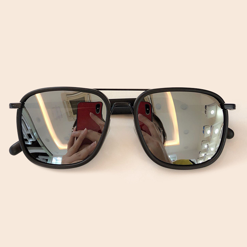 2020 new fashion polarized round atmospheric sunglasses, women's fashionable personalized sunshade glasses, UV400 high quality