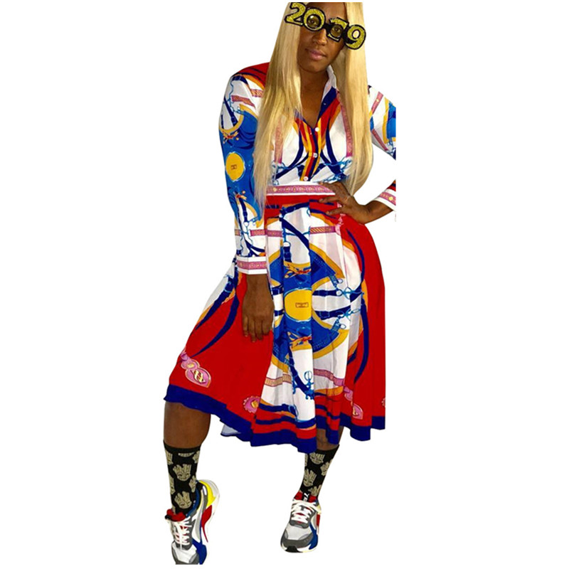 2019 Print pleated Full Sleeve Turn-down Neck Girl women new Dress Spring Fashion Beach Nightclub Midi dress vestidso H1107, As pic
2019 Print pleated Full Sleeve Turn-down Neck Girl women new Dress Spring Fashion Beach Nightclub Midi dress vestidso H1107, As pic