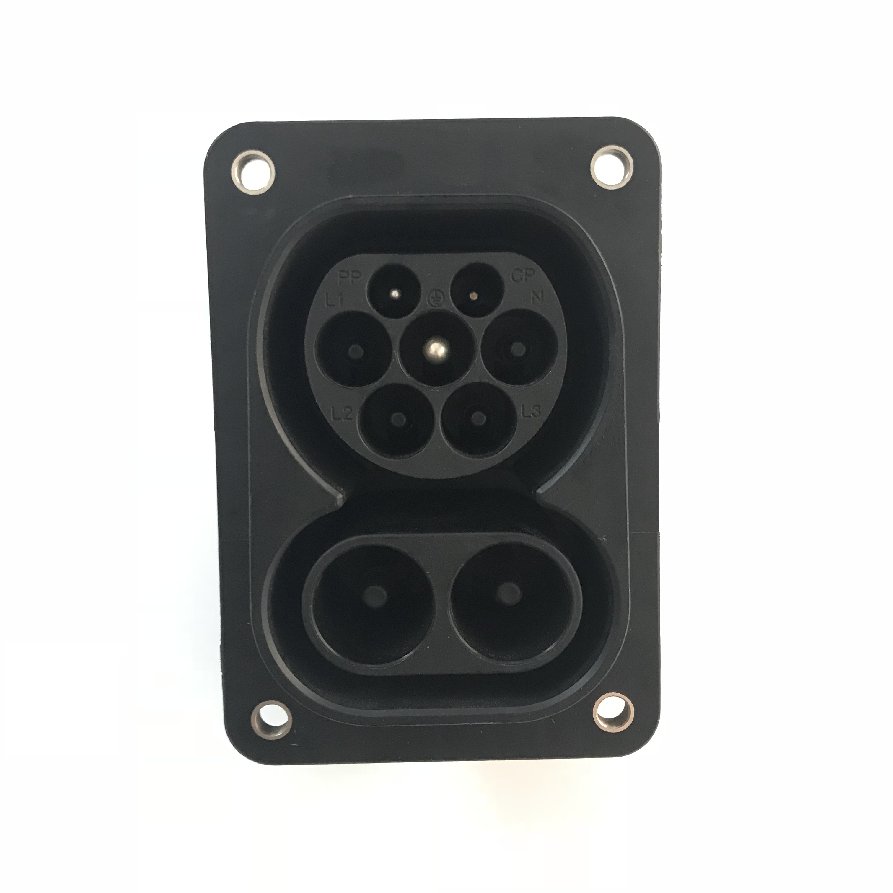 

Combo 2 Vehicle inlet type 2 socket without Cable for installation in electric vehicles CCS 1 type 1 with DC AC input