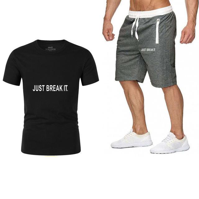 New Brand Designer Men Tracksuit JUST BREAK IT Sweatshirt Drawstring Pants Male Fashion O-Neck Short Sleeve Tracksuit Summer Menwholesale
New Brand Designer Men Tracksuit JUST BREAK IT Sweatshirt Drawstring Pants Male Fashion O-Neck Short Sleeve Tracksuit Summer Menwholesale
