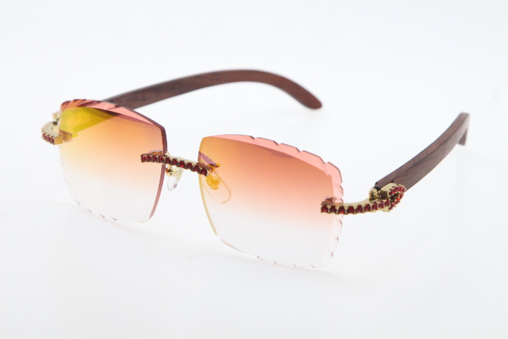 Factory Wholesale Rimless Red Diamond Optical 3524012-A Wood Sunglasses Unisex Fashion High Quality C Decoration Carved lens Glass gold metal frame Eyewear
Factory Wholesale Rimless Red Diamond Optical 3524012-A Wood Sunglasses Unisex Fashion High Quality C Decoration Carved lens Glass gold metal frame Eyewear