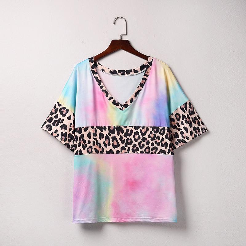 Aesthetic tops women 2020 Tie-Dye t shirt women Leopard tshirt Summer woman tshirts V Neck summer tops Patchwork camisetas
Aesthetic tops women 2020 Tie-Dye t shirt women Leopard tshirt Summer woman tshirts V Neck summer tops Patchwork camisetas