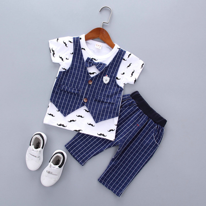 Toddler Kids Baby Boy Clothes gentleman T shirt Top Shorts Pants summer Outfits Set Children Clothes Cotton, Blue
Toddler Kids Baby Boy Clothes gentleman T shirt Top Shorts Pants summer Outfits Set Children Clothes Cotton, Blue