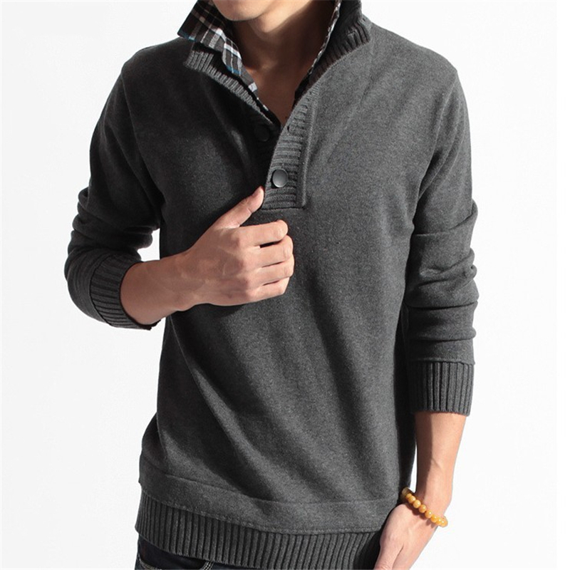 New Autumn Men' Thick Warm Knitted Pullover Solid Long Sleeve Turtleneck Sweaters Warm Fleece Winter Top Coat Comfy Clothing, Black
New Autumn Men' Thick Warm Knitted Pullover Solid Long Sleeve Turtleneck Sweaters Warm Fleece Winter Top Coat Comfy Clothing, Black