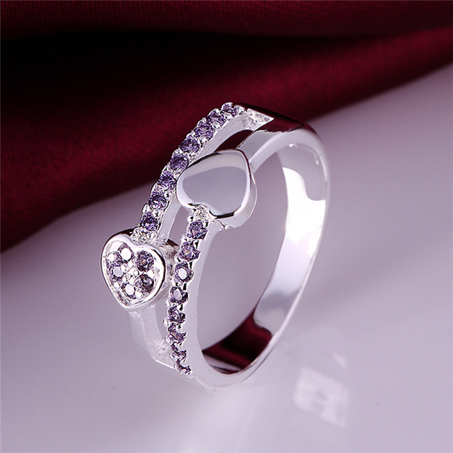 Hot sale! Plated sterling silver Heart-shaped purple zircon ring DJSR395 US size 8 ; women's 925 silver plate With Side Stones Rings jewelry
Hot sale! Plated sterling silver Heart-shaped purple zircon ring DJSR395 US size 8 ; women's 925 silver plate With Side Stones Rings jewelry