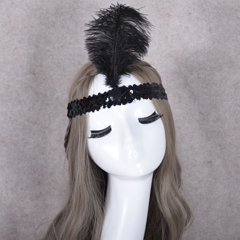 Ostrich Feather Headband Headdress For Festival Party Flapper Feather Headband Flapper Sequin Charleston Costume 50 p
Ostrich Feather Headband Headdress For Festival Party Flapper Feather Headband Flapper Sequin Charleston Costume 50 p