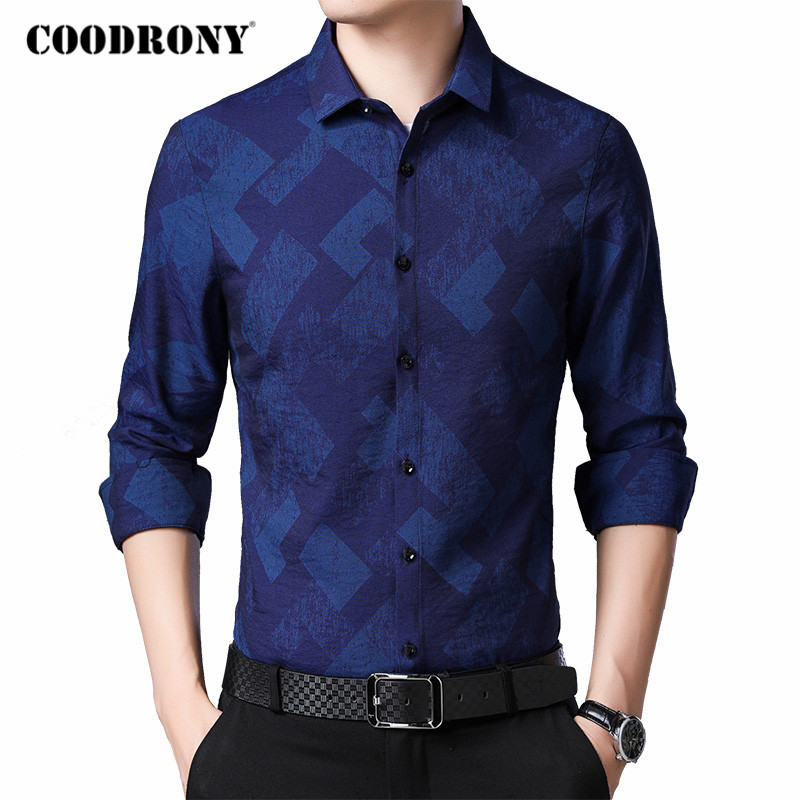 COODRONY Brand Fashion Plaid Long Sleeve Shirt Men Clothes Spring Autumn Business Casual Shirts Mens Social Chemise Homme C6040, Blue
COODRONY Brand Fashion Plaid Long Sleeve Shirt Men Clothes Spring Autumn Business Casual Shirts Mens Social Chemise Homme C6040, Blue