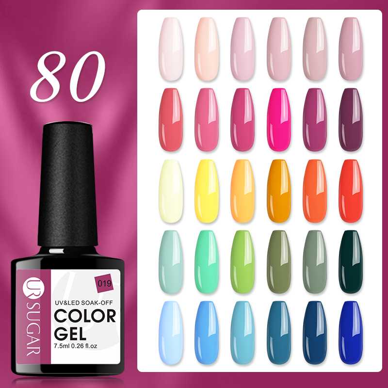 UR SUGAR 7.5ML Color Gel Nail Polish Purple Red Hybrid Gel Varnish Glitter Soak Off UV LED Lacquers Manicures 80 Colors, 072
UR SUGAR 7.5ML Color Gel Nail Polish Purple Red Hybrid Gel Varnish Glitter Soak Off UV LED Lacquers Manicures 80 Colors, 072