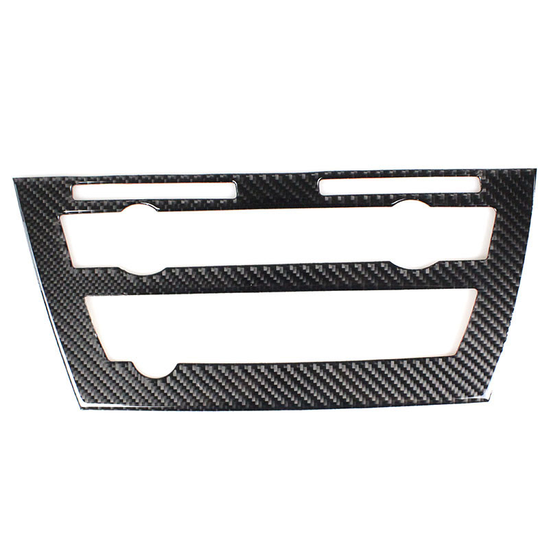 Carbon fiber For BMW X5 X6 E70 E71 F15 F16 Interior Trim Air conditioning CD Control Panel Car Styling Stickers Covers decoration trim