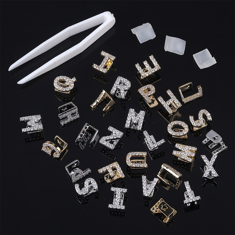 26 Capital English Letter Hip Hop Set Hip-hop Barbecue Single Gold Tooth
26 Capital English Letter Hip Hop Set Hip-hop Barbecue Single Gold Tooth
