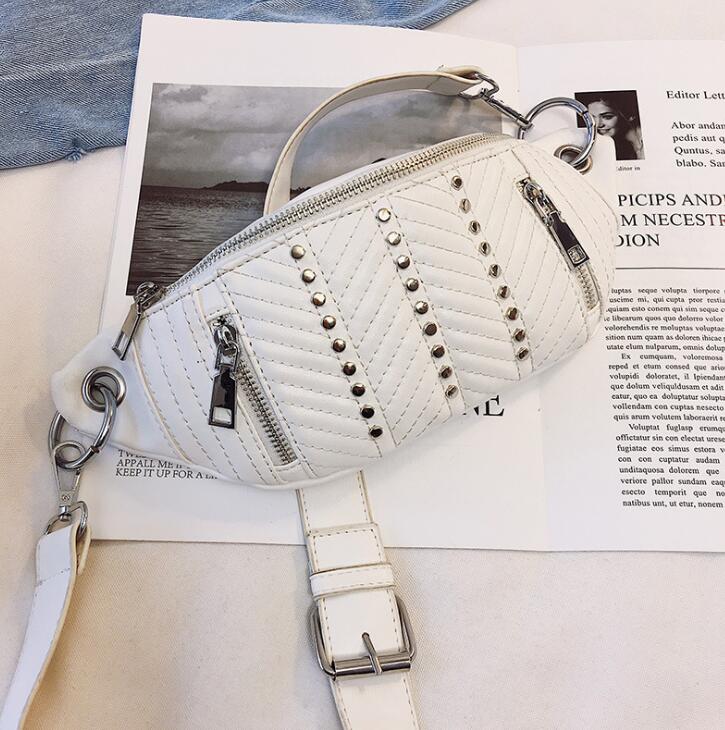 designer waist bag luxury women shoulder bags women PU chest bag cool zipper rivets cross body girls bags, Black
designer waist bag luxury women shoulder bags women PU chest bag cool zipper rivets cross body girls bags, Black