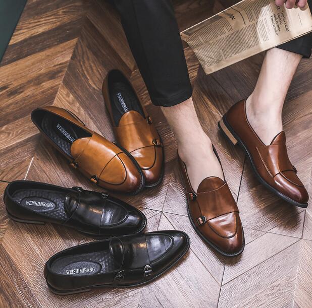 New season Designer Vintage Monk Strap Men Luxury Oxfords Britain Dress Shoes loafers fashion gentleman Moccasins party Flats Plus size, Brown 03
New season Designer Vintage Monk Strap Men Luxury Oxfords Britain Dress Shoes loafers fashion gentleman Moccasins party Flats Plus size, Brown 03
