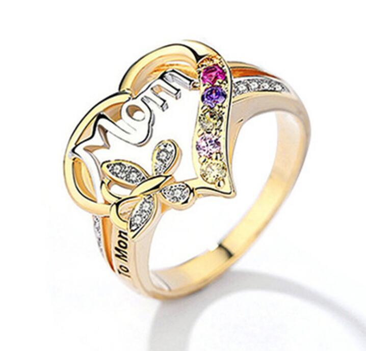 Best selling hand jewelry love mother ring mother's day gift MOM female ring WY683