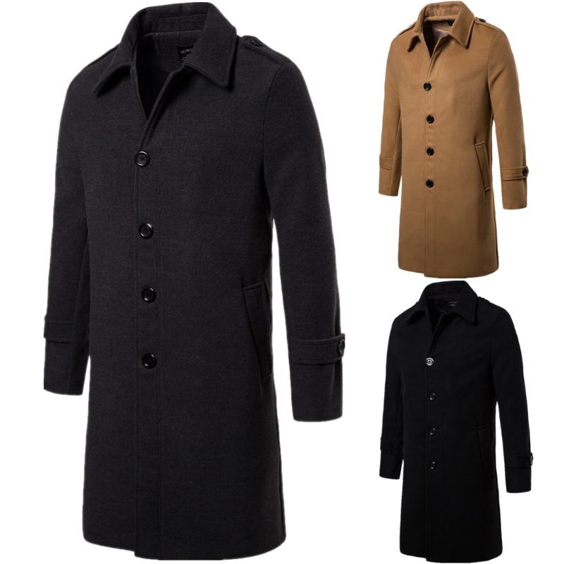 2020 men' coat woolen long single-breasted trench coat Casual fashion solid color overcoat trench windbreaker windcoat, 03
2020 men' coat woolen long single-breasted trench coat Casual fashion solid color overcoat trench windbreaker windcoat, 03