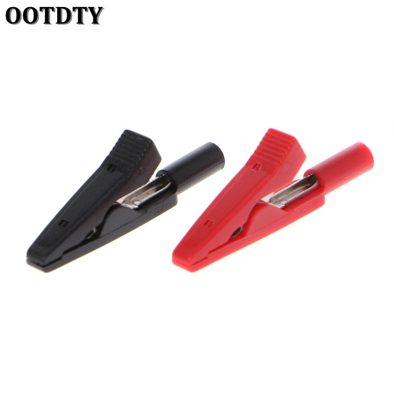 2Pcs/pair Insulated Alligator Clip 2mm Banana Female Adapter Meter Test Probe Black Red
2Pcs/pair Insulated Alligator Clip 2mm Banana Female Adapter Meter Test Probe Black Red