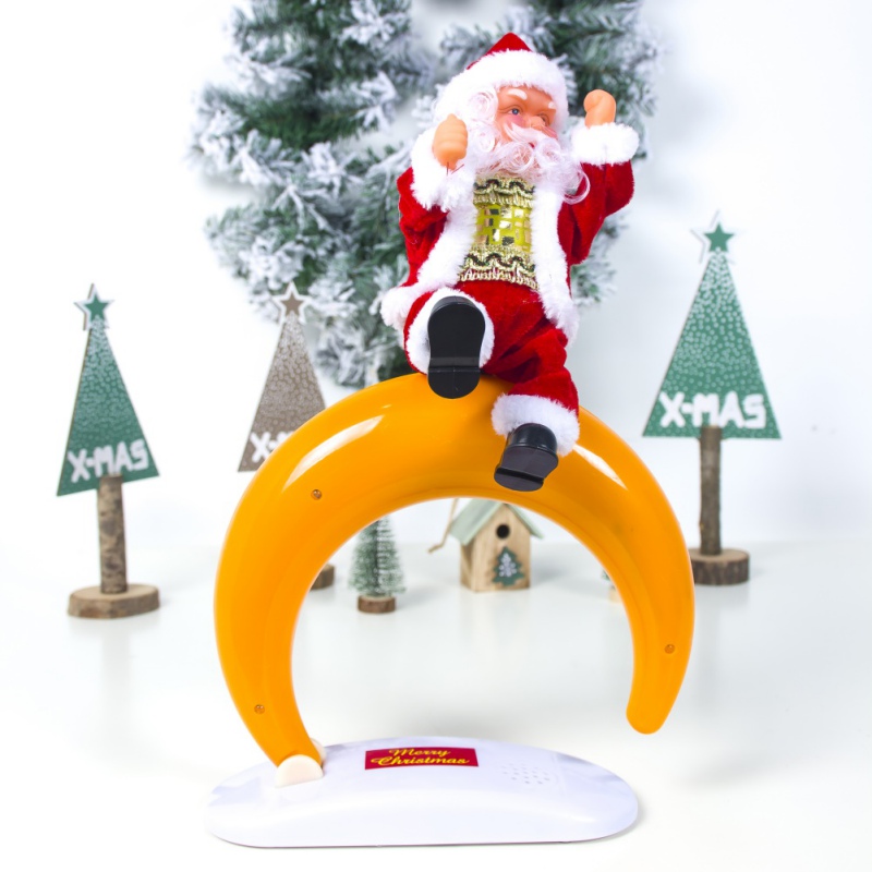 Christmas Santa Claus Music Toy Electric Lovely Climbing Plush Christmas Santa Claus Decoration Gift
Christmas Santa Claus Music Toy Electric Lovely Climbing Plush Christmas Santa Claus Decoration Gift