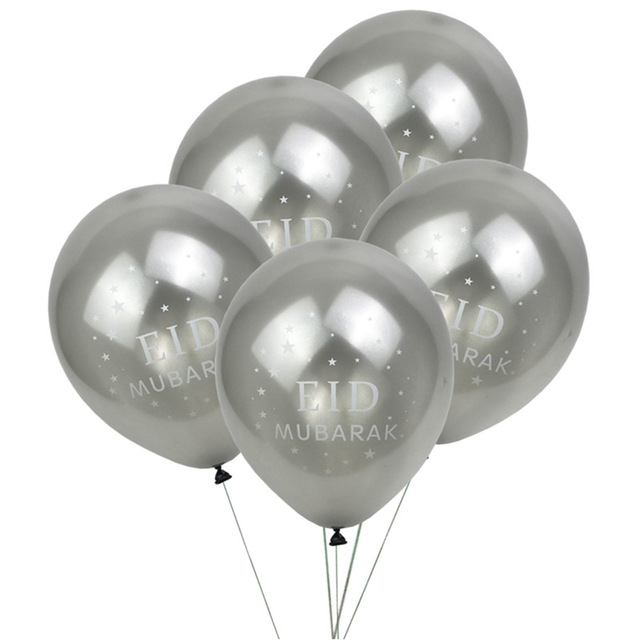 Eid Mubarak Balloons Flags Happy Islamic New Year Decor Balloon Ramadan Muslim Festival Decoration supplies Home Outdoor