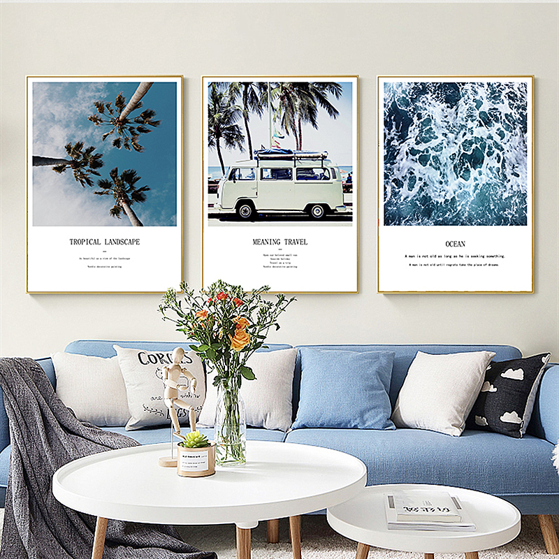 Tropical Ocean Beach Palm Tree Canvas Poster Landscape Wall Art Print Painting Nordic Decoration Picture Scandinavian Home Decor
Tropical Ocean Beach Palm Tree Canvas Poster Landscape Wall Art Print Painting Nordic Decoration Picture Scandinavian Home Decor
