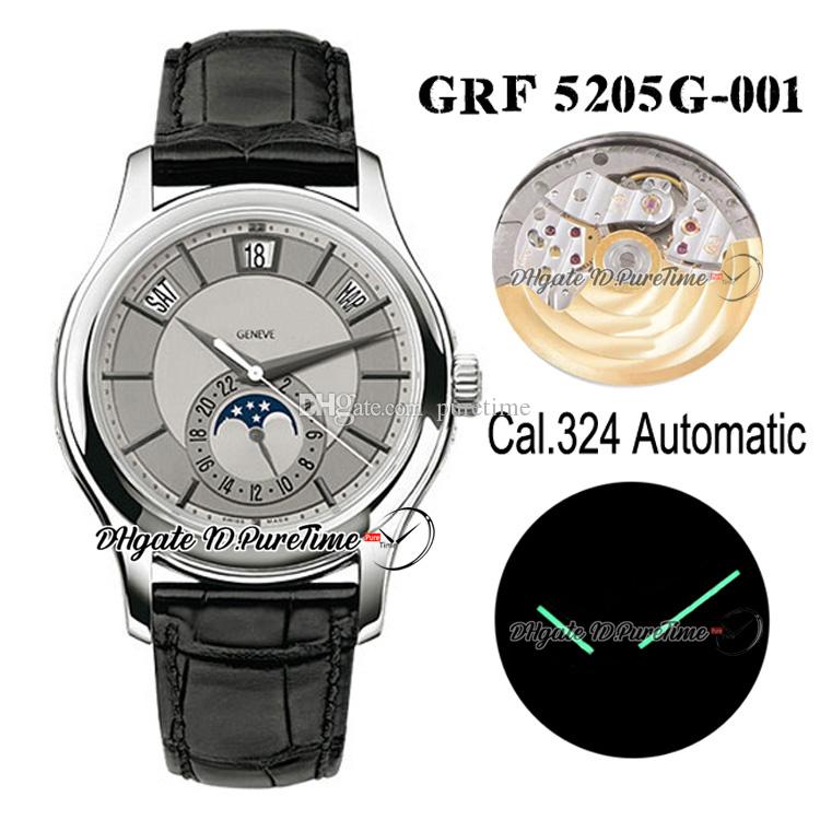 GRF Complications Annual Calendar 5205G-001 White Gold Cal.324SC A324 Automatic Mens Watch Moon Phase White Dial Leather Watches Puretime a1, Customized waterproof service
GRF Complications Annual Calendar 5205G-001 White Gold Cal.324SC A324 Automatic Mens Watch Moon Phase White Dial Leather Watches Puretime a1, Customized waterproof service