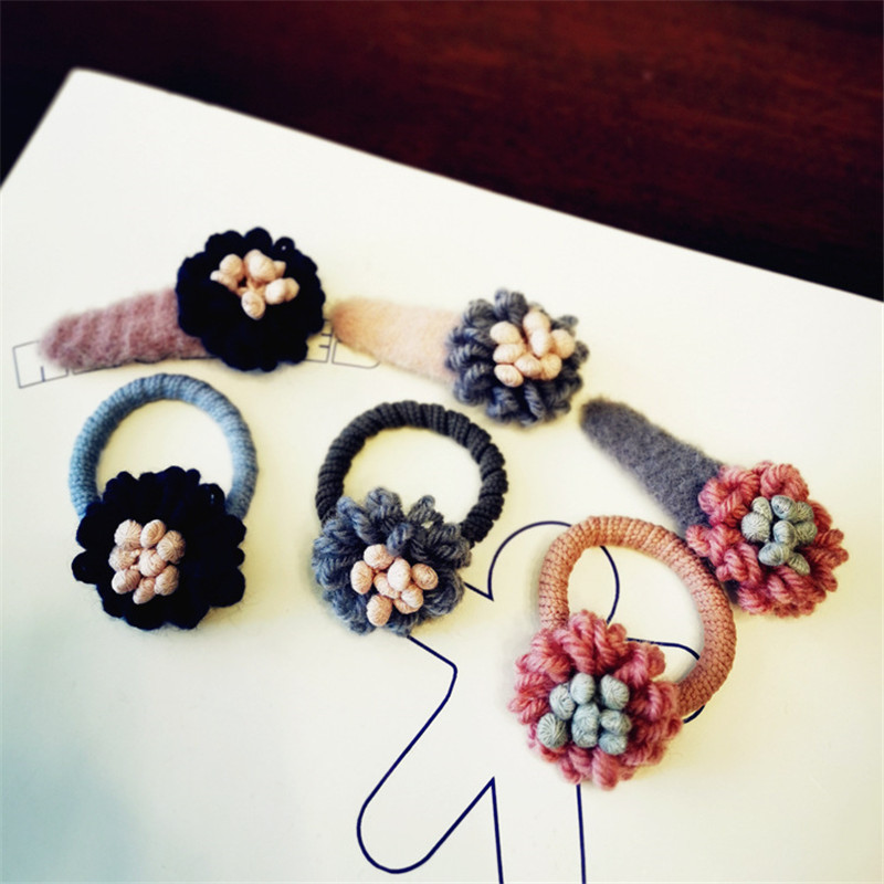 New Children's Hair Accessories Korean Woolen Flowers BB Clip Set Hair Accessories, A3
New Children's Hair Accessories Korean Woolen Flowers BB Clip Set Hair Accessories, A3