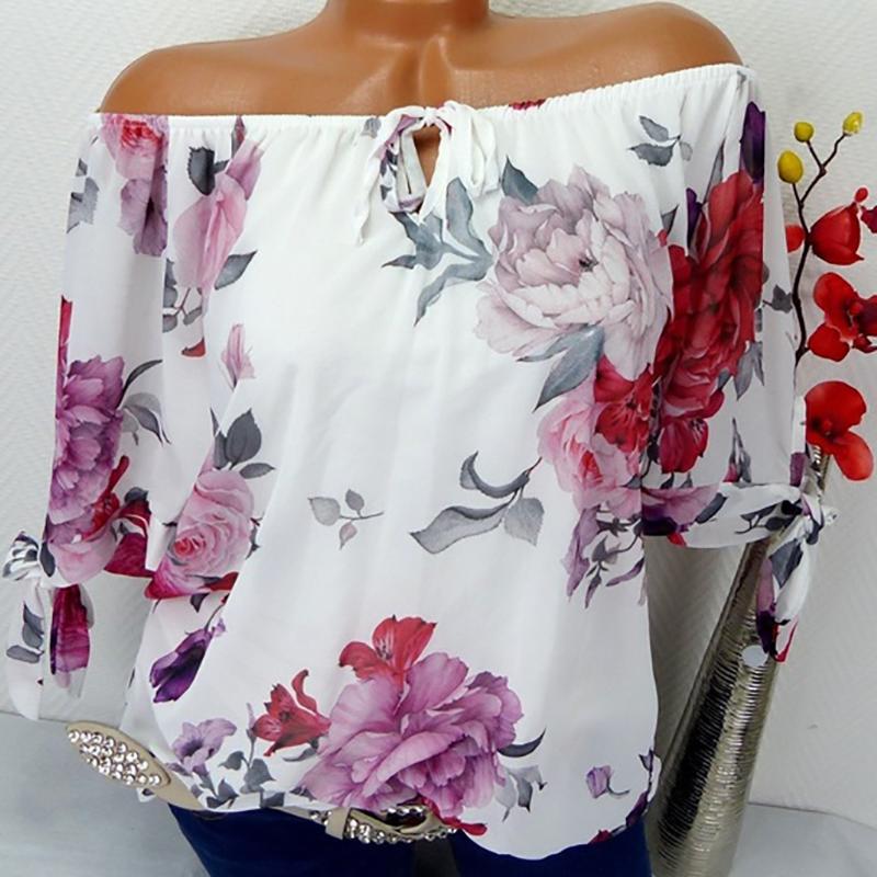 #H40 Off Shoulder Floral Print Blouse Women Plus Size Shirts Short Sleeve Blouse Pullover Tops Shirt Blosues Blusa Feminina, Blue
#H40 Off Shoulder Floral Print Blouse Women Plus Size Shirts Short Sleeve Blouse Pullover Tops Shirt Blosues Blusa Feminina, Blue