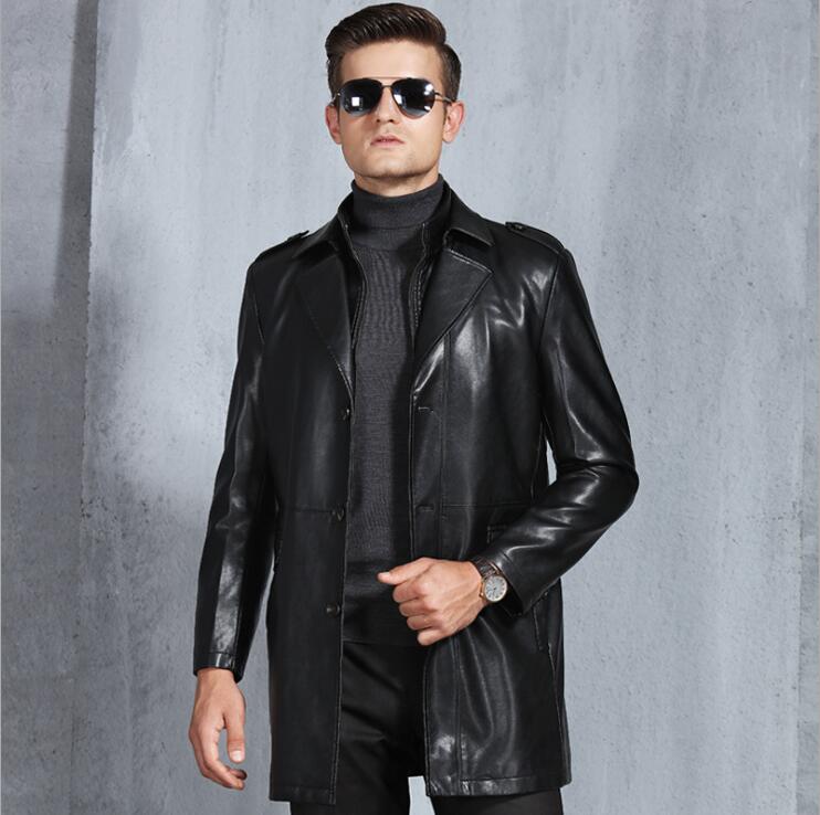 Free shipping Men's Fashion jackets high-grade sheep skin Double collar Men leather jacket male Business Casual Coat / -4XL, Brown
Free shipping Men's Fashion jackets high-grade sheep skin Double collar Men leather jacket male Business Casual Coat / -4XL, Brown
