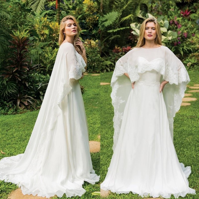 Chiffon Long Bridal Dress with Wraps Jackets Lace Applique Boho Wedding Dresses Shawls Shrugs Caps Boleros robes de mariée, Red
Chiffon Long Bridal Dress with Wraps Jackets Lace Applique Boho Wedding Dresses Shawls Shrugs Caps Boleros robes de mariée, Red