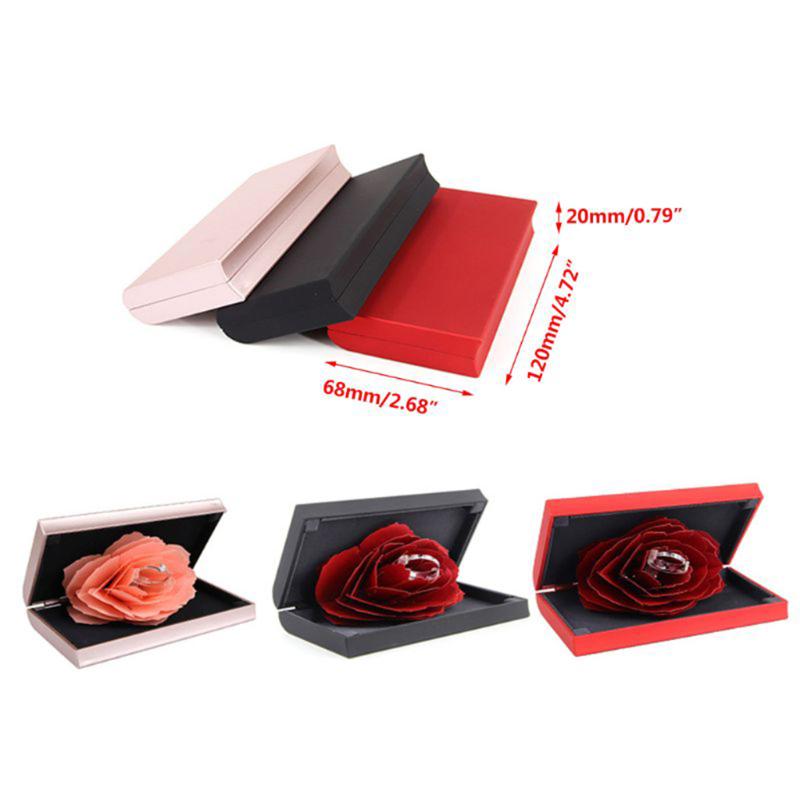 3D Vintage Rotation Rings Box Wedding Engagement Ring Rose Flower Gift Boxes for For Gifts Valentine's Day Storage Carrier
3D Vintage Rotation Rings Box Wedding Engagement Ring Rose Flower Gift Boxes for For Gifts Valentine's Day Storage Carrier