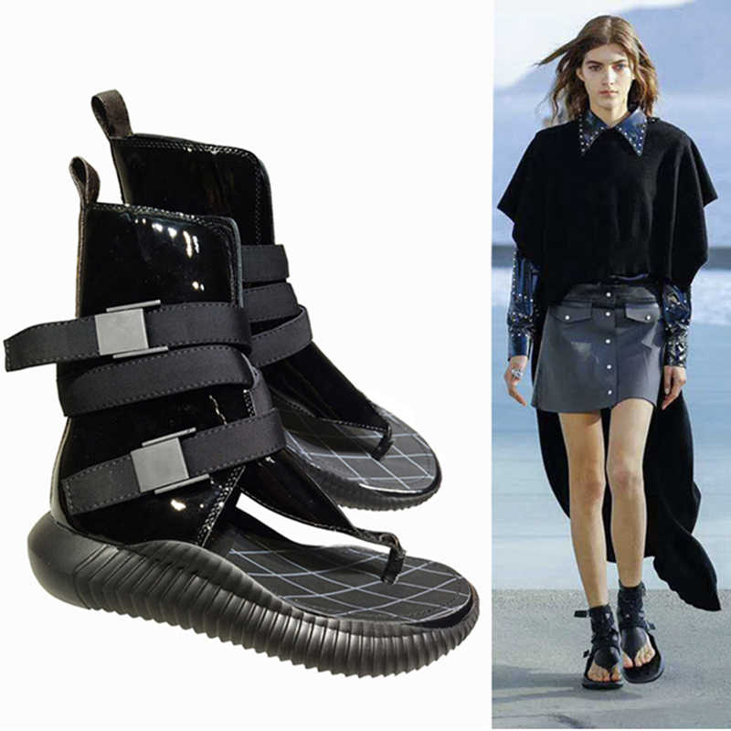 Women shoes Flat Heel Rome Sandals Breathable Summer Flip Flops rivet gladiator sandal fashion Genuine Leather Rubber sole Chaussures Shoes, Black
Women shoes Flat Heel Rome Sandals Breathable Summer Flip Flops rivet gladiator sandal fashion Genuine Leather Rubber sole Chaussures Shoes, Black