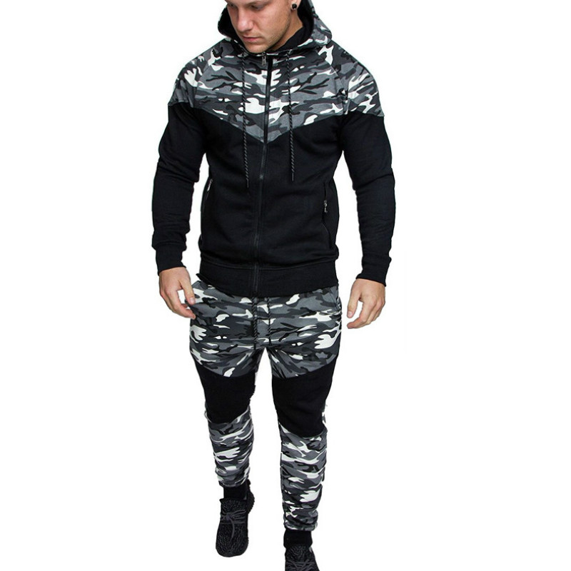 Mens Designer Tracksuits Camouflage 2 Pieces Set Luxury Zipper Brand Casual Outfit Fashion Spring L-5XL Tracksuit 2020 New Wholesale, Black
Mens Designer Tracksuits Camouflage 2 Pieces Set Luxury Zipper Brand Casual Outfit Fashion Spring L-5XL Tracksuit 2020 New Wholesale, Black
