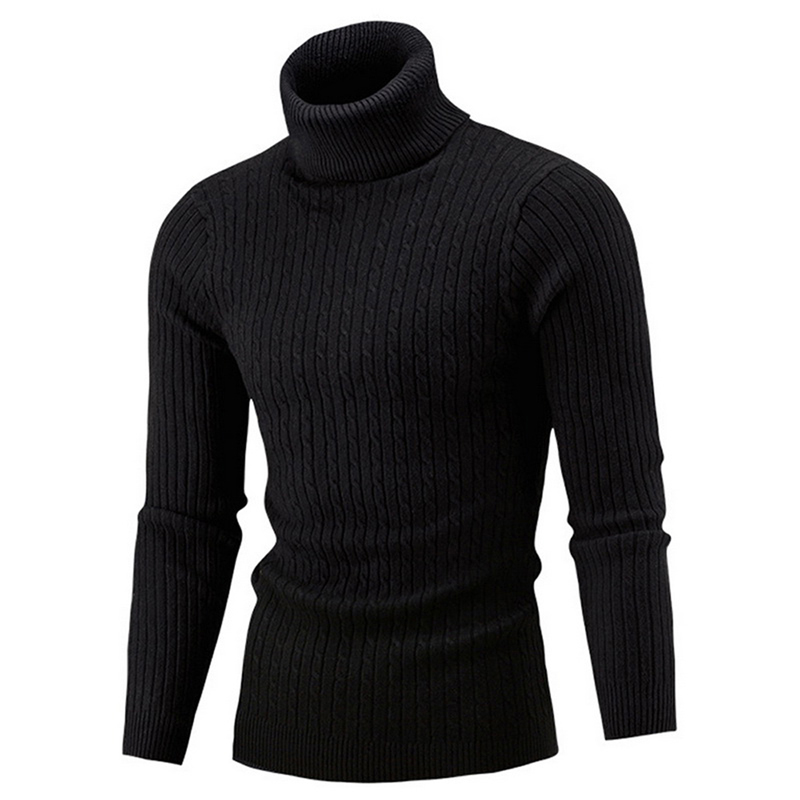 High Quality Warm Turtleneck Sweater Men Fashion Solid Knitted Mens Sweaters Casual Slim Pullover Male Double Collar Tops, Black
High Quality Warm Turtleneck Sweater Men Fashion Solid Knitted Mens Sweaters Casual Slim Pullover Male Double Collar Tops, Black