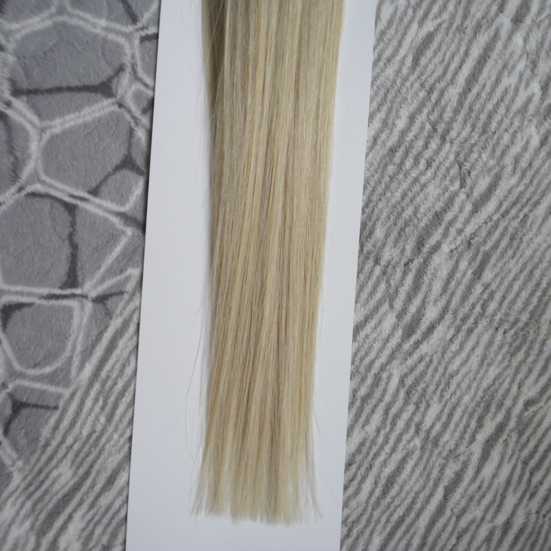 Keratin Human Hair Pre bonded Extensions Nano Tip Hair 100 G Per Pack Nano Ring 100% Remy Hair Extensions 100s micro bead extensions