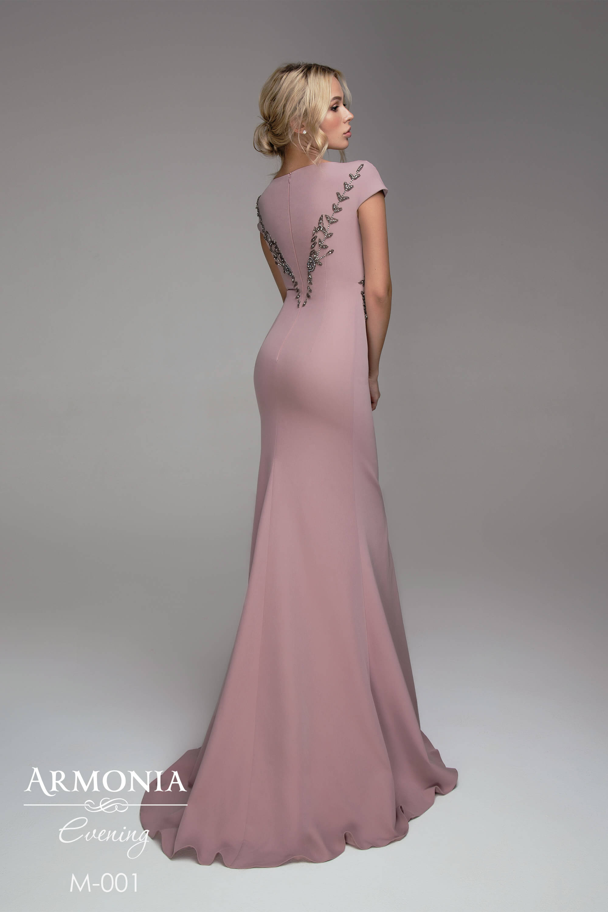Satin Mermaid Prom Dresses Appliques Beads Jewel Neck Short Sleeves Sweep Train Evening Dress Custom Made Cheap Robes De Mariée