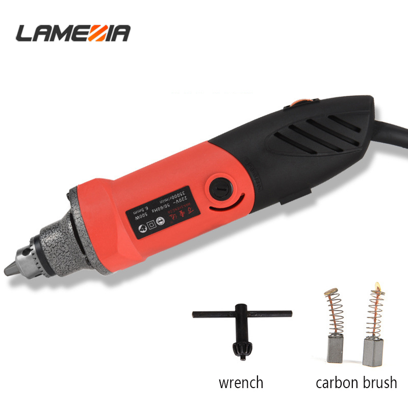 LAMEZIA 220V 500W Mini Electric Die Angle Grinder Regulating Speed Drill Grinding Machine Milling Polishing Rotary Tool
LAMEZIA 220V 500W Mini Electric Die Angle Grinder Regulating Speed Drill Grinding Machine Milling Polishing Rotary Tool
