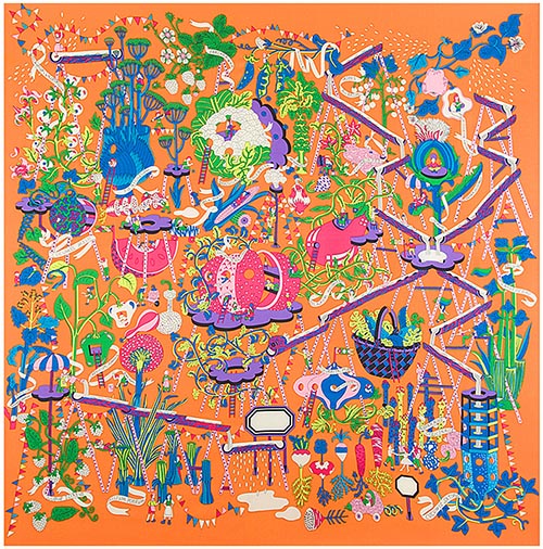 Print Silk Square Scarf For Women Handmade Red Big Stoles Shawls Scarves Large Twill Scarfs Wholesale
