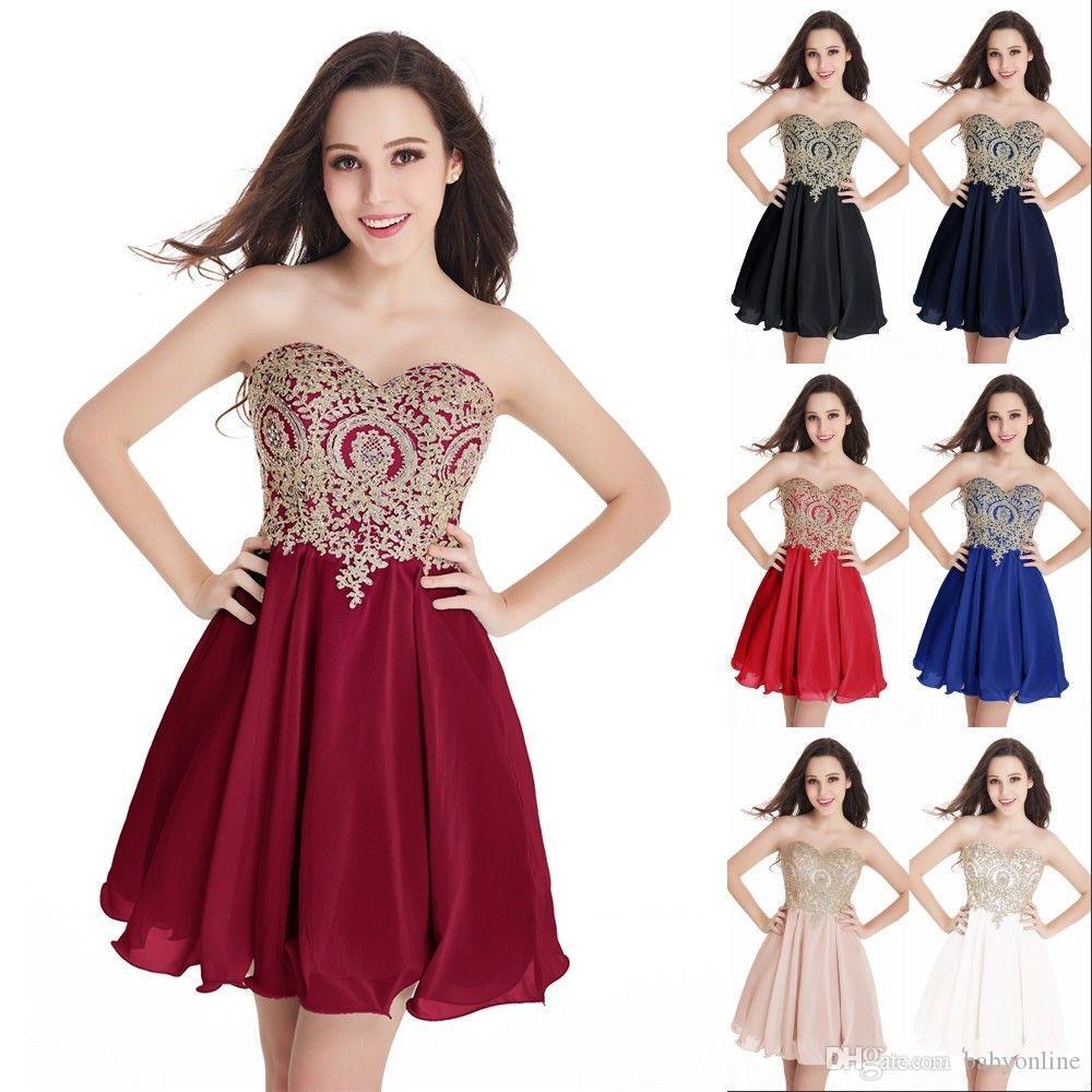 Babyonlinedress Sexy Backless Gold Lace Cocktail Dresses 2020 Elegant Sweetheart Neck Chiffon Short Evening Party Prom Gowns CPS406, Ivory
Babyonlinedress Sexy Backless Gold Lace Cocktail Dresses 2020 Elegant Sweetheart Neck Chiffon Short Evening Party Prom Gowns CPS406, Ivory