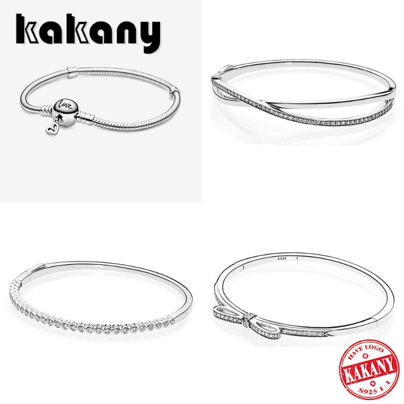Other Bracelets KAKANY Eternal Stone Inlaid Sparkling Bow Stackable Bracelet For Women Silver 925 Jewelry Fashion Chic Lady Style
Other Bracelets KAKANY Eternal Stone Inlaid Sparkling Bow Stackable Bracelet For Women Silver 925 Jewelry Fashion Chic Lady Style