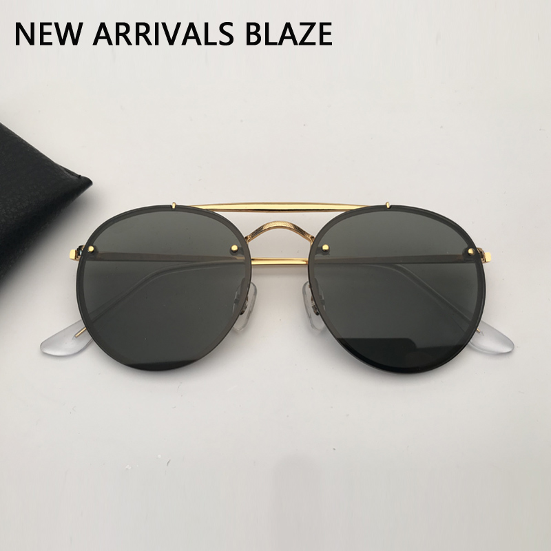 Round Fashion Sunglasses Men Women Sunglasses Double Bridge Blaze Sun Glasses De Soleil with Leather Case and Retail Packages
Round Fashion Sunglasses Men Women Sunglasses Double Bridge Blaze Sun Glasses De Soleil with Leather Case and Retail Packages
