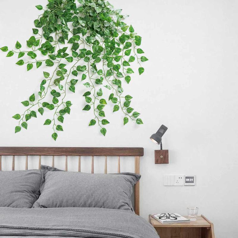 2Pack Artificial Ivy green Leaf Garland Plants Vine Fake Foliage Flowers Home Decor Plastic Artificial Flower Rattan string, 2pcs
2Pack Artificial Ivy green Leaf Garland Plants Vine Fake Foliage Flowers Home Decor Plastic Artificial Flower Rattan string, 2pcs