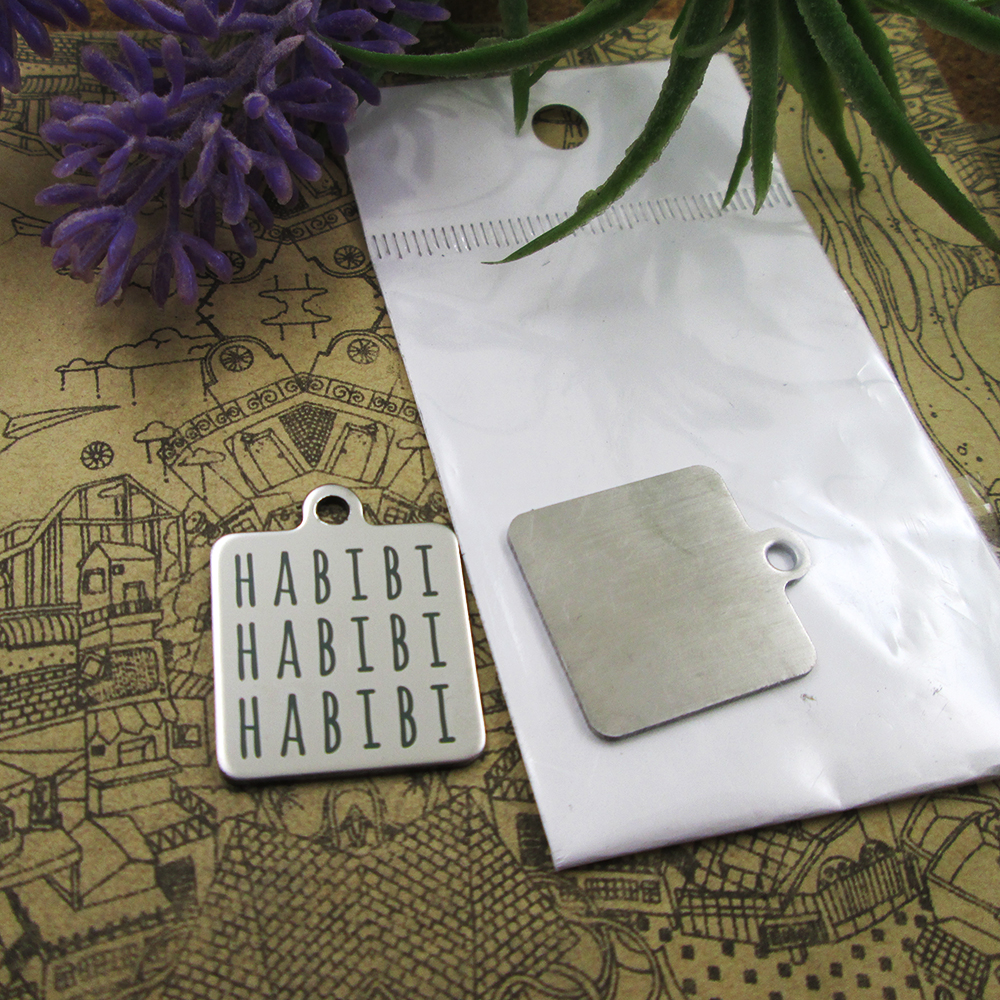 40pcs--"habibi habibi habibi"stainless steel charms more style for choosing DIY Charms pendants for necklace
40pcs--"habibi habibi habibi"stainless steel charms more style for choosing DIY Charms pendants for necklace