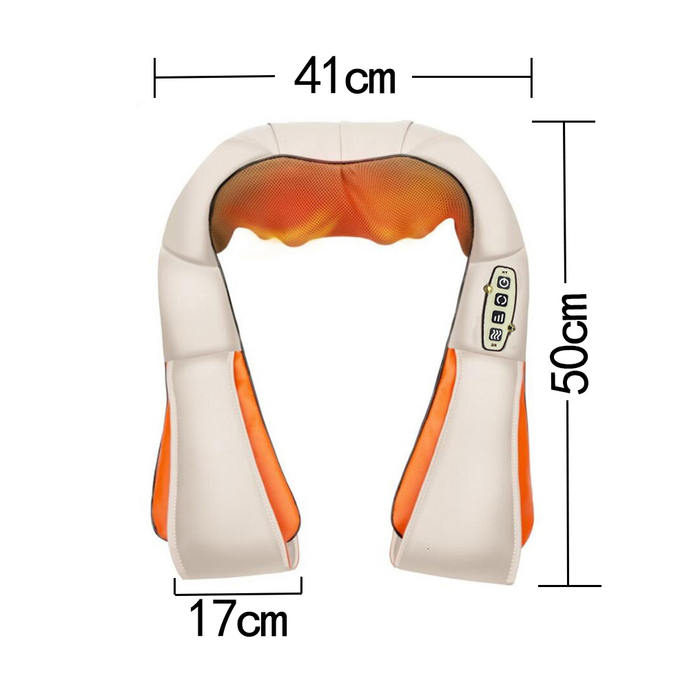 U Shape Massager Electrical Shiatsu Back Shoulder Neck Massager Multifunctional Shawl Infrared Heated Kneading Car/Home Massage LY191203