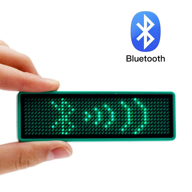 Bluetooth LED Badge Scrolling Sign Board Message Name Tag Wireless Mobile APP Bluetooth Connection USB Rechargeable
Bluetooth LED Badge Scrolling Sign Board Message Name Tag Wireless Mobile APP Bluetooth Connection USB Rechargeable